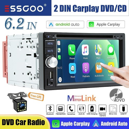 Double din cd dvd player - 6.2",